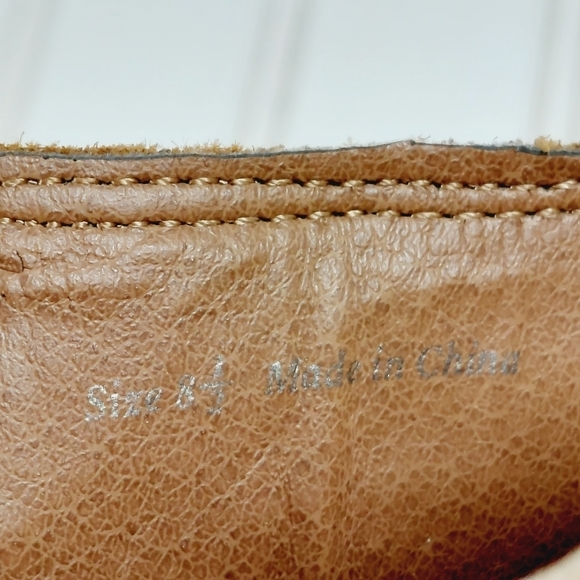 Dolce Vita Brown Suede Leather Pull On Side Elastic Block Heel Ankle Booties E44 - Picture 9 of 12